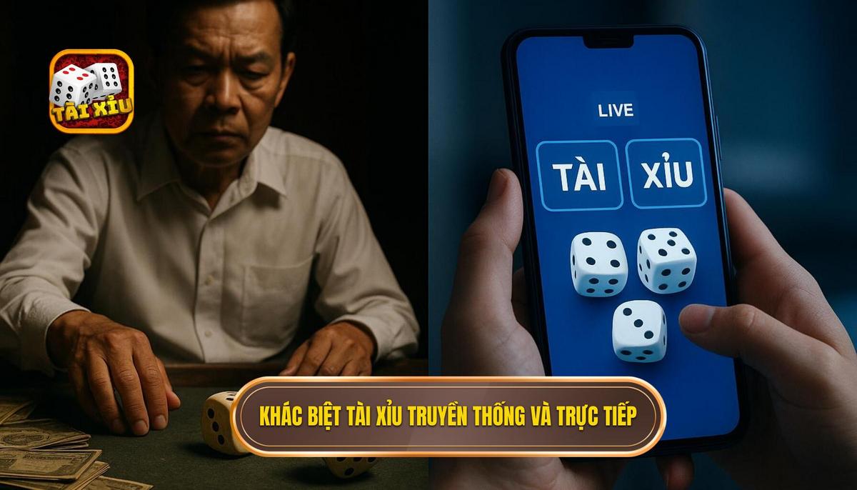 Phân tích sự khác biệt giữa tài xỉu truyền thống và tài xỉu có dealer trực tiếp